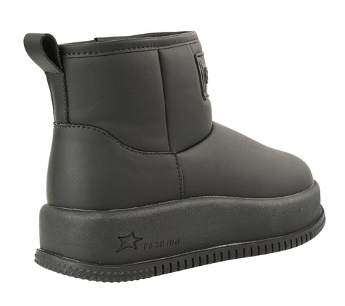 Ghete sport, dama, GRYXX, 936-8c negru, piele ecologica